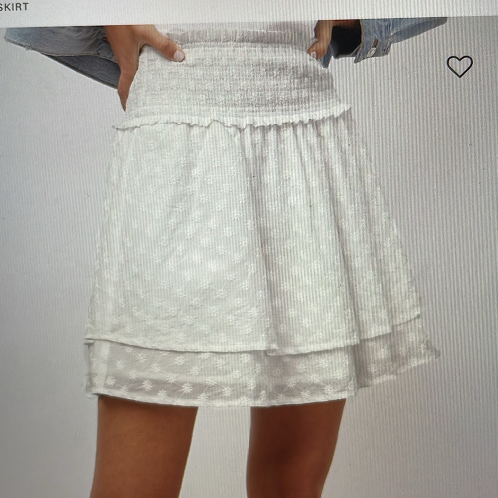 Rails White Mini Skirt